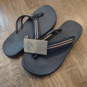 Men's Chaco Chillos Size 10 Flip Flops Sadie Navy Blue